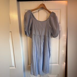 bohme women’s flowy mini dress-size M-Light Blue